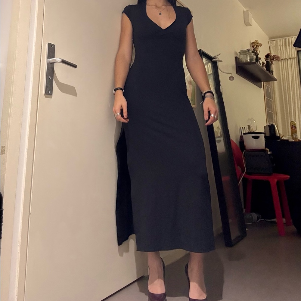 Morgan de Toi Black Maxi Dress